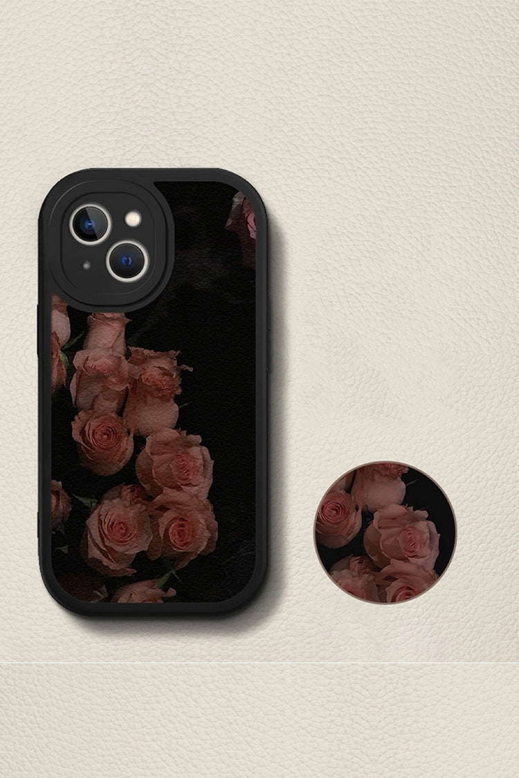 Nighttime Pink Rose Phone Case