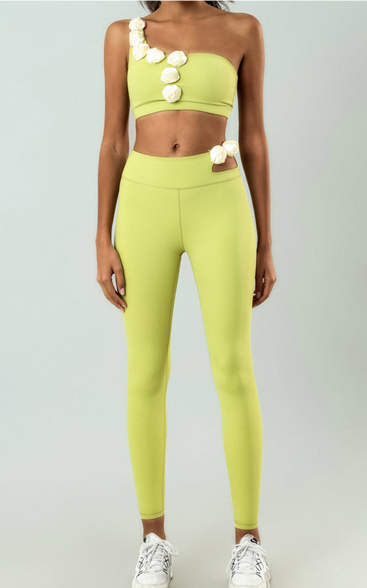 Rose Cutout Yoga Legging