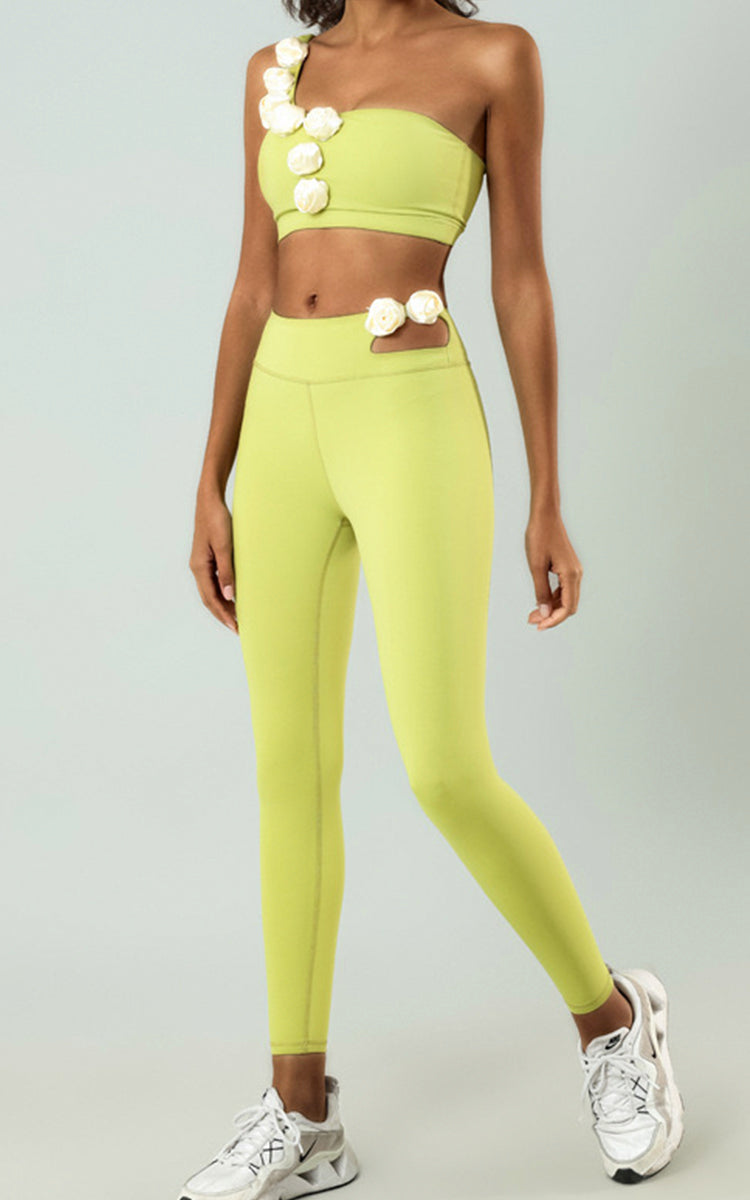 Rose Cutout Yoga Legging