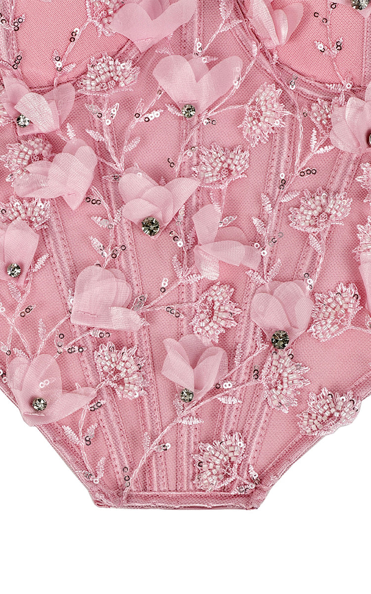 Handcrafted Floral Corset Top