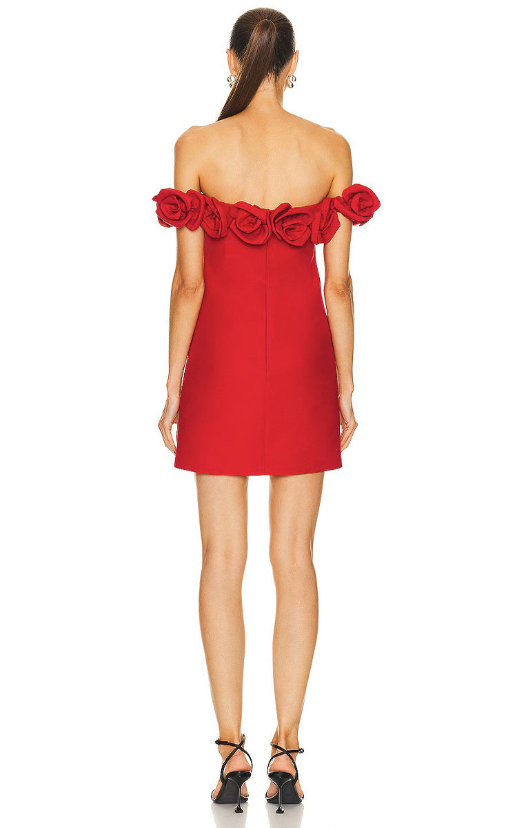 RED ROSE REVELRY DRESS