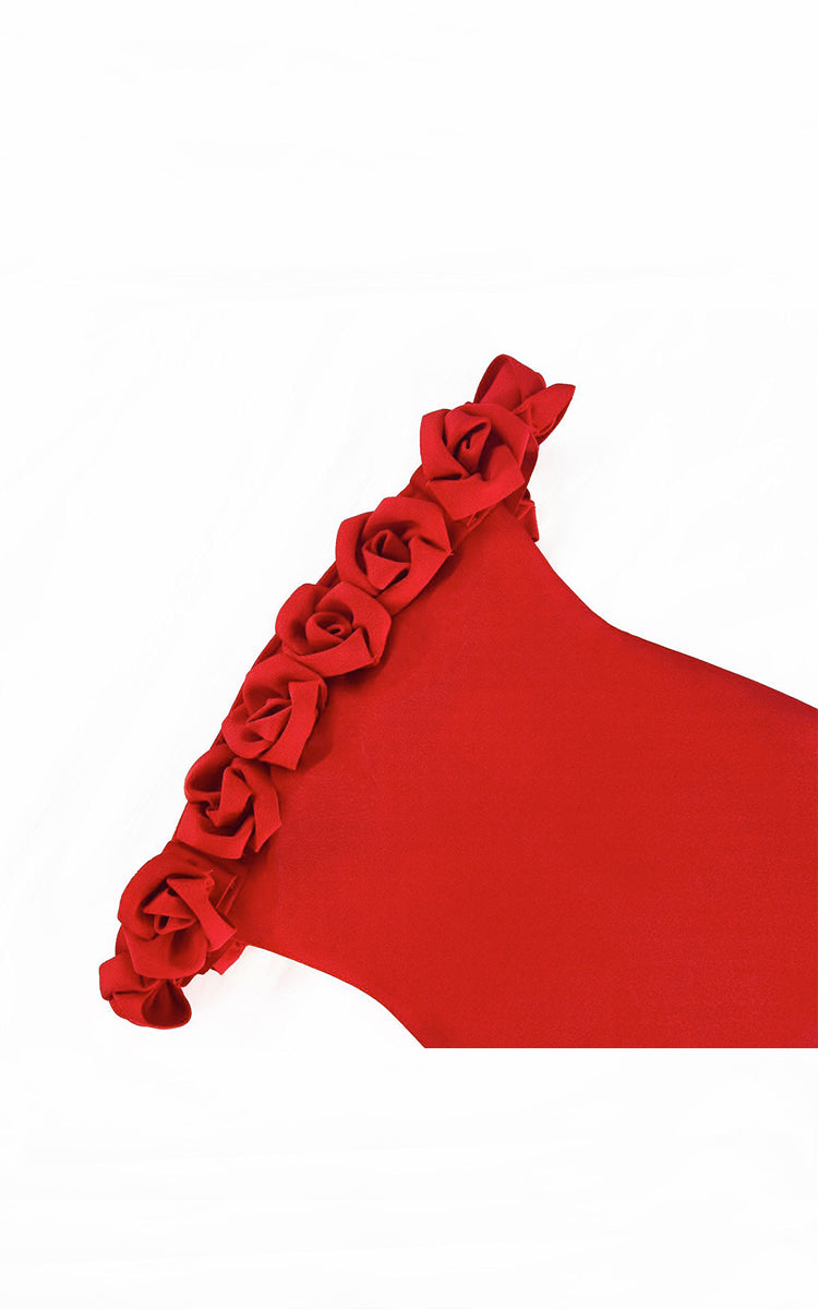 RED ROSE REVELRY DRESS