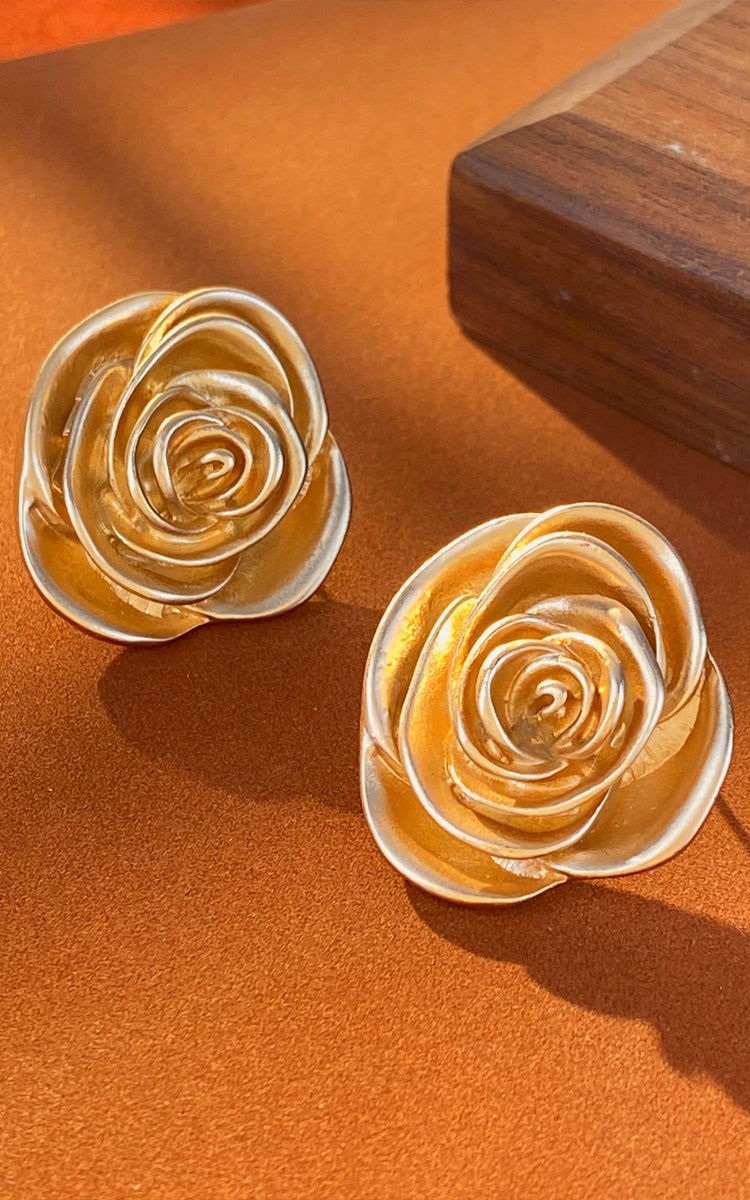 PURE LOVE ROSE EARRINGS