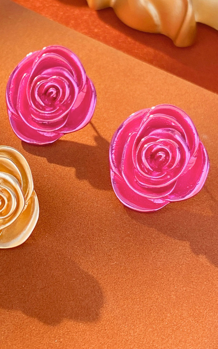 PURE LOVE ROSE EARRINGS